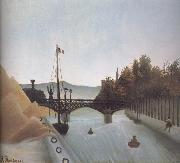 Henri Rousseau View of the Footbridge of Passy china oil painting reproduction